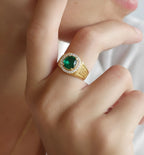 Emerald Sovereign Ring